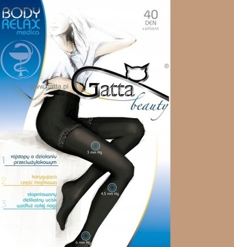 Gatta BODY RELAX MEDICA 40den golden r.3-M