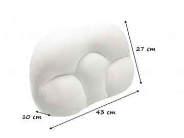 PODUSZKA ORTOPEDYCZNA PROFILOWANA DO SPANIA POD GŁOWĘ LĘDŹWIA KOLANA