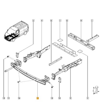 FIAT TALENTO 2016- WZMOCNIENIE BELKA ZDERZAKA