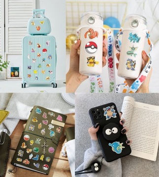 СТИКЕР-БОМБА ПОКЕМОН РАЗЛИЧНЫЕ СТИКЕРЫ x50 СТИКЕРЫ АНИМЕ МИКС ПОКЕМОН