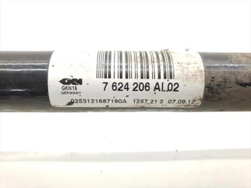 BMW 1 SERIES ZADNÍ HŘÍDEL HNACÍ 116D DIESEL 2012