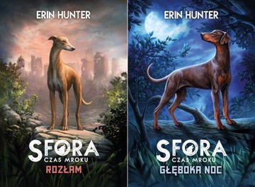 SFORA CZAS MROKU Tomy 1-2 Erin Hunter Zestaw książek