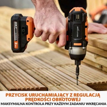 Аккумуляторная ударная отвертка Evolution R18IDR-Li, совместимая с Erbauer
