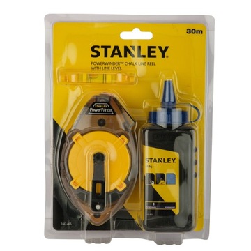 ТЯЖЕЛАЯ ВЕРЕВКА STANLEY ВЕРЕВКА 30 м PowerWinder + МЕЛ + ТРУБА 47-465