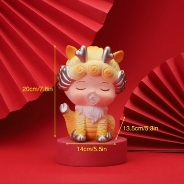 Chinese Style Auspicious Animal Enamel Piggy Golden Unicorn Creative Home