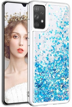 ETUI PŁYNNY BROKAT DO SAMSUNG GALAXY A32 5G +SZKŁO