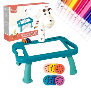 Проектор для обучения рисованию. Проектор для детей. Слайды. Подарок. Собака. Маркер