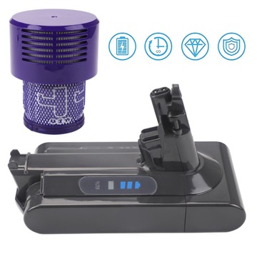 BATERIĘ PASUJE DO SERII DYSON V10 6000MAH +FILTR ANIMAL/ABSOLUTE/ MOTORHEAD