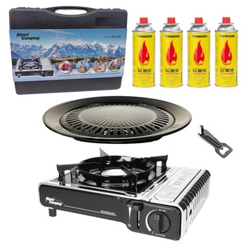 KUCHENKA TURYSTYCZNA gazowa GRILL +4xGAZ stal INOX