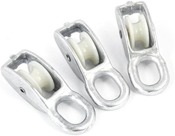 Bloczek do liny lin pojedynczy 20 mm budowlany, na jacht