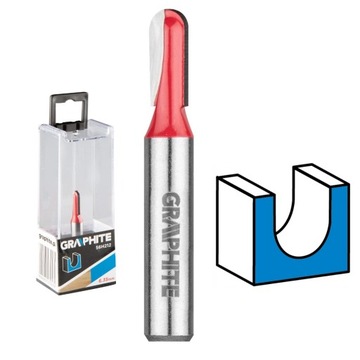 Frez do rowków długi typu U HM 6.35 x 15.5 mm 8 mm