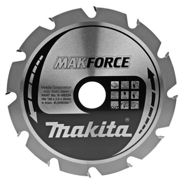 TARCZA TNĄCA MAKFORCE 190X30MM; 12Z B-08224