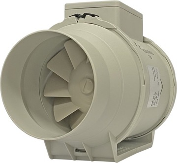 WENTYLATOR KANAŁOWY OSIOWY 198m3/h TB100 DWUBIEGOWY ŁOZYSKA KULKOWE CICHY