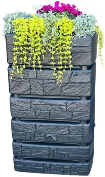 РЕЗЕРВУАР ДЛЯ ДОЖДЕВОЙ ВОДЫ Waterform Tower Stone [500 л] АНТРАЦИТ PROSPERPLAST