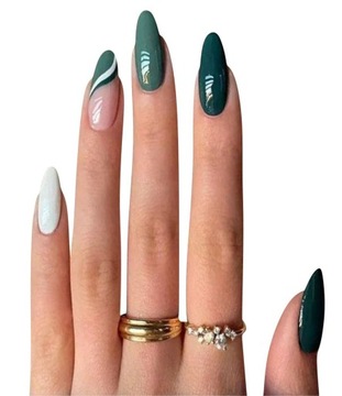 SOFT GEL Tips CLEAR, двойные прозрачные гелевые ногти, 550 шт., средний МИНДАЛЬНЫЙ