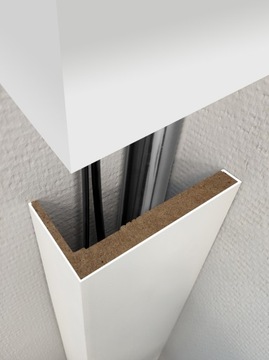 КОРПУС МАСКИ ДЛЯ ТРУБ, КАБЕЛЕЙ, БЕЛЫЙ МДФ 240 СМ