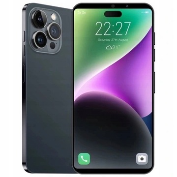 Смартфон i14proMax 8 ГБ и 256 ГБ черный 6,7 дюйма