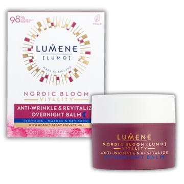 LUMENE NORDIC BLOOM LUMO VITALITY Przeciwzmarszczkowo-rewit. balsam na noc