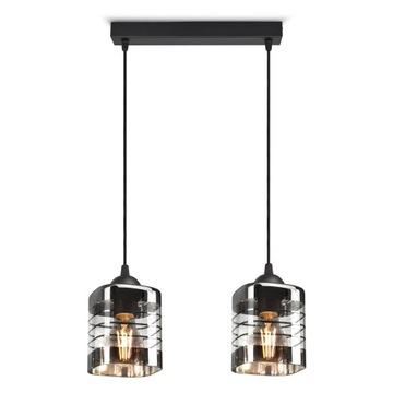 SZKLANA LAMPA WISZĄCA SUFITOWA ŻYRANDOL PLAFON LED