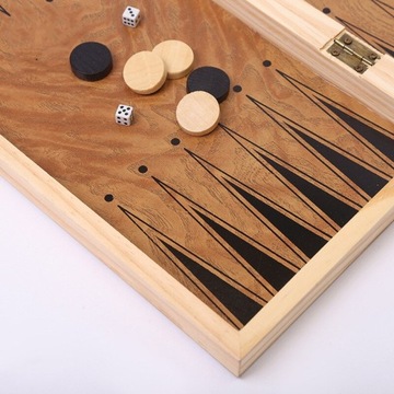 Стиль 48X48CM Забавный семейный деревянный набор шахмат из нержавеющей стали