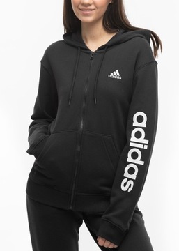 adidas bluza damska z kapturem rozpinana sportowa hoodie Essentials roz.M