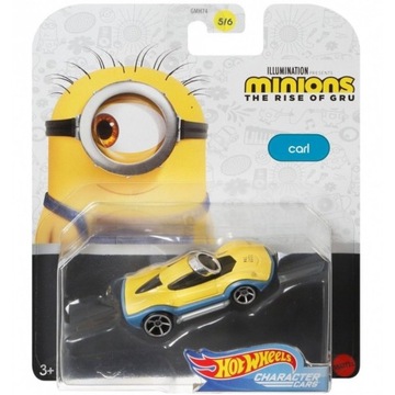 HOT WHEELS MINIONKI CHARACTER CARS CARL GMH76 5/6
