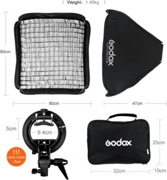 Софтбокс Godox SFUV8080 80x80см Держатель сетки Godox S