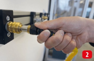 Быстроразъемный соединитель LUDECKE DN 5 для шланга Ø 4, тип 21