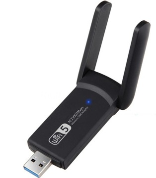 Karta sieciowa WIFI 1300Mbps 5Ghz USB 3.0 + ANTENA