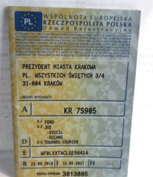 Ford Tourneo Courier I Mikrovan 1.5 TDCi 95KM 2016 Ford Tourneo Courier 2016r, Salonowy, 1.5 TDCI. Uszkodzony prawy przod i l, zdjęcie 19