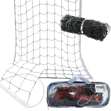 Siatka do siatkówki linka stalowa + torba 9,5x1 m molti