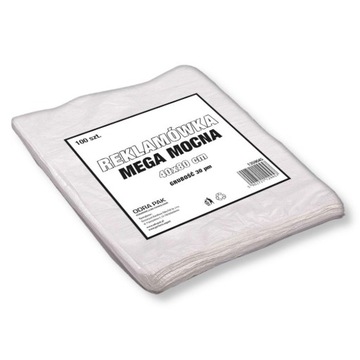 Reklamówka 40x80 HDPE biała Mega 30mic 100szt