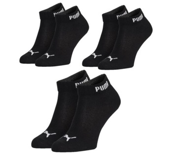 Комплект из 3 носков Puma четверть черный 39/42