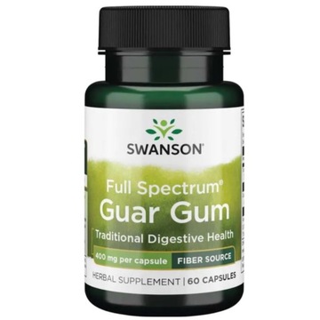 SWANSON GUMA GUAR - GUAR GUM 400mg 60 kaps.