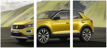 3x OBRAZ NA ŚCIANĘ VOLSKWAGEN T-ROC 30x40