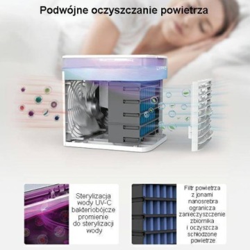 Очиститель воздуха UNIQ Lyfro Blast UV-C с функцией охлаждения - белый
