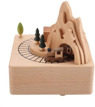 Деревянная музыкальная шкатулка Красивая деревянная поделка