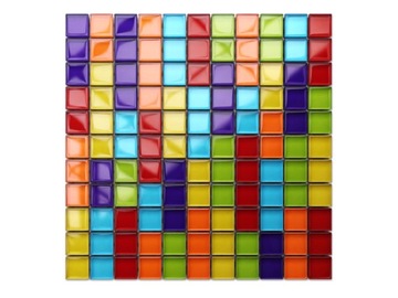 MOZAIKA SZKLANA RAINBOW MULIT-COLOR TĘCZA 30x30cm