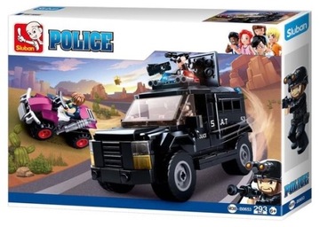 KLOCKI SLUBAN POLICE Jeep policyjny 293 elementy
