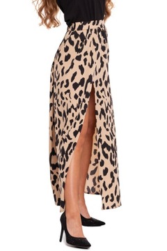 ДЛИННАЯ ЖЕНСКАЯ ЮБКА-МАКСИ, С ЛОТОМ, ЛЕОФЕРНЫМ УЗОРОМ, MORAJ XL