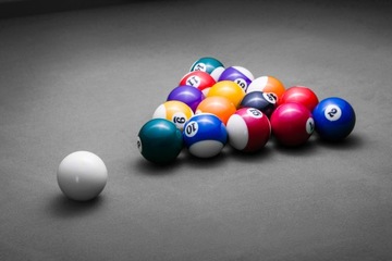 ЧЕРНЫЙ БИЛЬЯРДНЫЙ СТОЛ Серые тканевые бильярдные столы с аксессуарами 7 футов