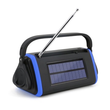 Солнечное радио Bluetooth POWERBANK 6400 мАч MEGA POWER IPX3 Hi-Fi водонепроницаемый светодиод