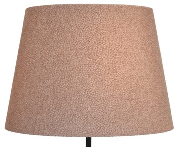 Abażur Do Lampy Klosz Stożek Nowoczesny E27 PUDROWY RÓŻ 30x40 H28 AREZZO