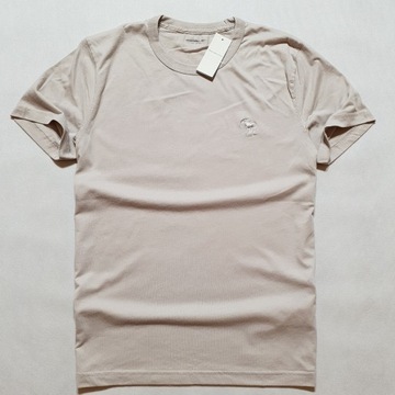 ABERCROMBIE & FITCH t-shirt soft tee kolor kaszmirowy XL