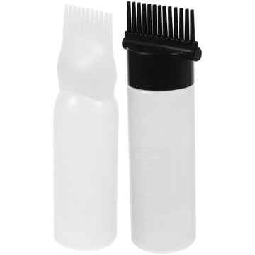 Pomade Comb Бутылка для масла для волос с аппликатором 2 шт.
