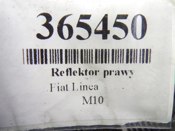 FIAT LINEA 2009R SVĚTLOMET PRAVÝ PŘEDNÍ SVĚTLO 51826738