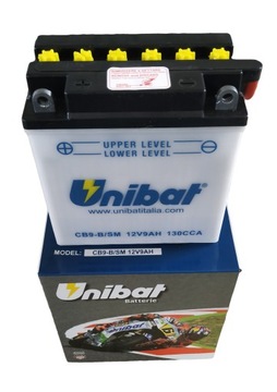 Akumulator UNIBAT CB9-B YB9-B 12N9-4B-1 9Ah 130A