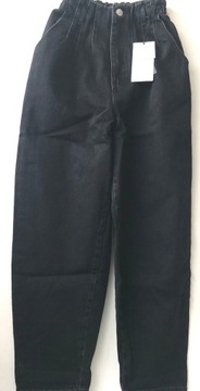Spodnie Zara dżinsowe czarne r.32