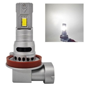 H8 LED 12V CANBUS CSP krótka 6000lm Nowość 2 szt mocne białe światła