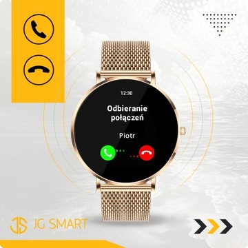 СМАРТЧАСЫ ЖЕНСКИЕ ЧАСЫ НА ПОЛЬСКОМ МЕНЮ ВЫЗОВЫ ДАВЛЕНИЕ ЧСС AMOLED SLIM